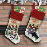 HKM-822419 Festive Cat and Dog Socks with Pendant for Christmas Tree Decoration