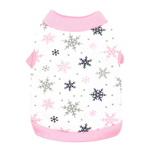 HKM-822483 Festive Fleece Vest for Dogs and Cats - Casual Holiday Apparel