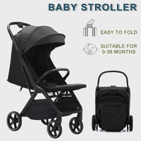 HKM-822483 Portable Foldable Aluminium Baby Stroller for Travel, Lightweight Baby Pushchair for Newborns