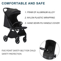 HKM-822483 Portable Foldable Aluminium Baby Stroller for Travel, Lightweight Baby Pushchair for Newborns