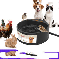 HKM-8225981 Heating Pet Bowl with Constant Temperature - 2.2L Capacity, Black, 35W, ABS Material