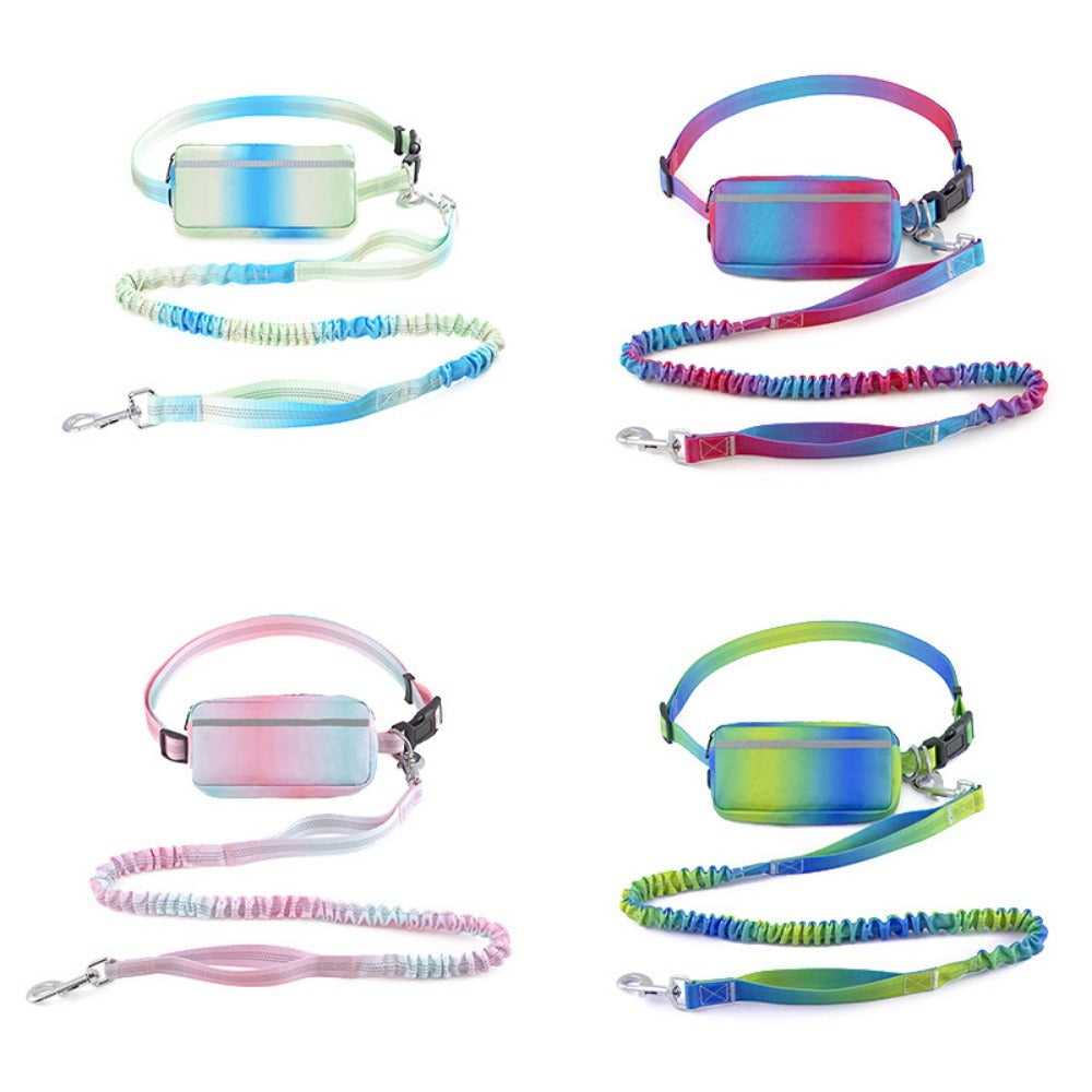 HKM-8227261 Hands-Free Dog Leash with Adjustable Waist Belt, Traction Rope for Walking and Jogging