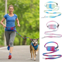 HKM-8227261 Hands-Free Dog Leash with Adjustable Waist Belt, Traction Rope for Walking and Jogging