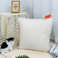 HKM-822739 Electric USB Heating Pillow Hand Warmer - Plush Material, Solid Color, 45x60cm and 45x45cm Options