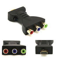 HKM-822803 HDMI to RCA AV Converter Adapter, 24K Gold-Plated, Supports 480P/720P/1080P, Compatible with TVs and Projectors