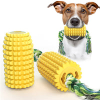 HKM-8228413 Corn Simulation Dog Molar Chew Toy with Suction Cup and Sound Feature