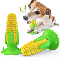 HKM-8228413 Corn Simulation Dog Molar Chew Toy with Suction Cup and Sound Feature