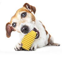 HKM-8228413 Corn Simulation Dog Molar Chew Toy with Suction Cup and Sound Feature