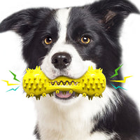 HKM-8228413 Corn Simulation Dog Molar Chew Toy with Suction Cup and Sound Feature