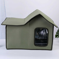 HKM-8229821 Waterproof and Insulated Four Seasons Pet Bed in Gray, Army Green, and Black