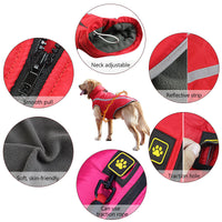 HKM-8229949 Thickened Windproof Winter Dog Coat - Reversible Polar Fleece Vest for All Breeds
