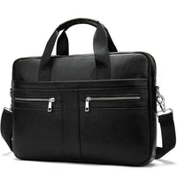 HKM-822995 Waterproof Leather Laptop Bag for Men - Stylish Soft-Sided Briefcase for Professionals
