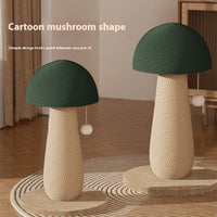 HKM-8230589 Mushroom Cat Scratching Pole with Jute Material - Durable and Dandruff-Free Scratch Board for Cats