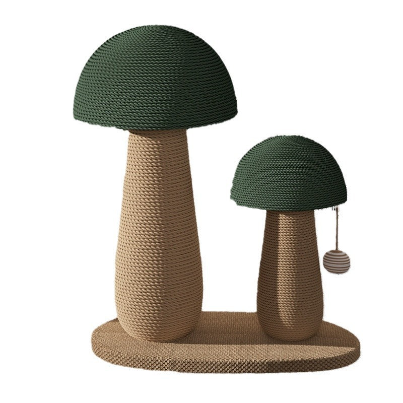 HKM-8230589 Mushroom Cat Scratching Pole with Jute Material - Durable and Dandruff-Free Scratch Board for Cats