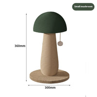 HKM-8230589 Mushroom Cat Scratching Pole with Jute Material - Durable and Dandruff-Free Scratch Board for Cats