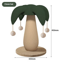 HKM-8230589 Mushroom Cat Scratching Pole with Jute Material - Durable and Dandruff-Free Scratch Board for Cats
