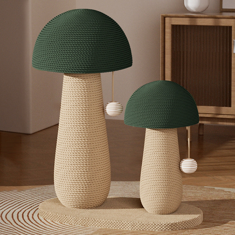 HKM-8230589 Mushroom Cat Scratching Pole with Jute Material - Durable and Dandruff-Free Scratch Board for Cats