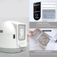 HKM-823059 Automatic Self-Cleaning Cat Litter Box with Front Entry and Gravity Sensor Function