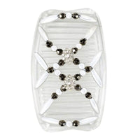 HKM-823187 Elegant Women’s Long Bar Hairpin with Color Crystal Beads