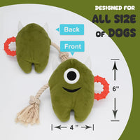 HKM-8233021 Durable Plush and Rope Dog Chew Toy for Interactive Play and Tugging Fun