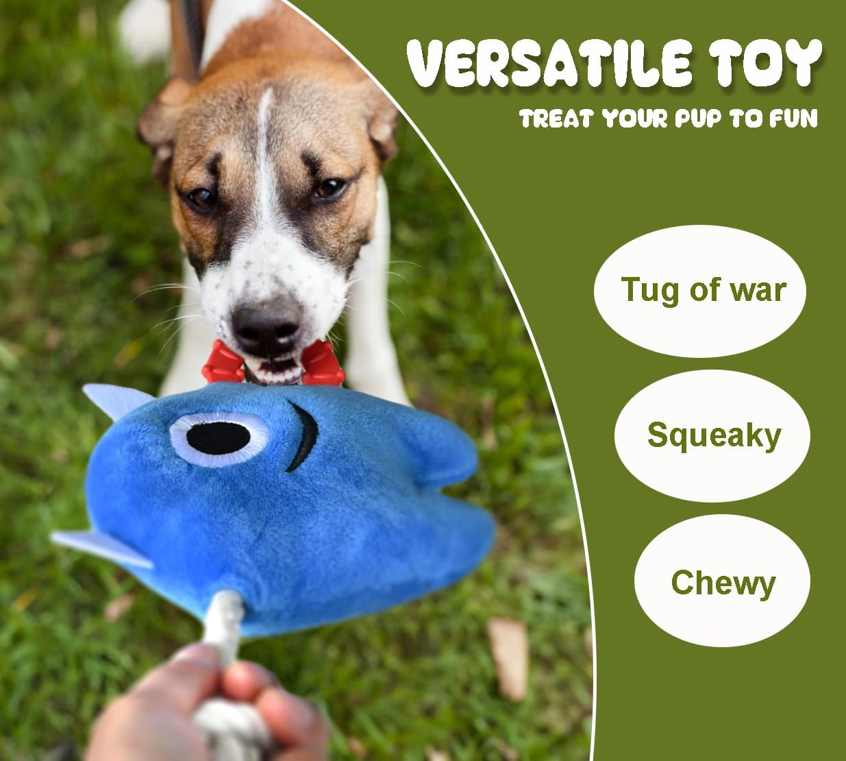 HKM-8233021 Durable Plush and Rope Dog Chew Toy for Interactive Play and Tugging Fun