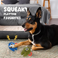 HKM-8233021 Durable Plush and Rope Dog Chew Toy for Interactive Play and Tugging Fun