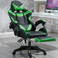 HKM-823315 Red and Black PU Leather Gaming Chair with Recline Function and Adjustable Footrest