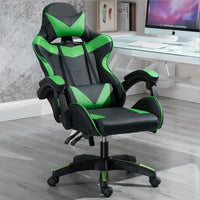 HKM-823315 Red and Black PU Leather Gaming Chair with Recline Function and Adjustable Footrest