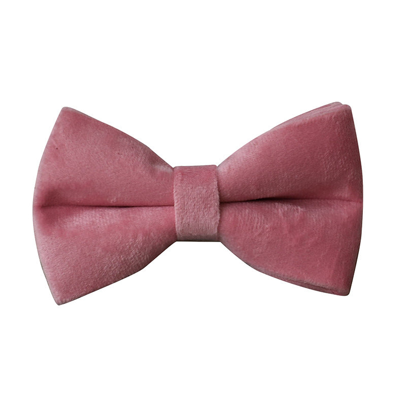 HKM-8233533 Double Layer Microfiber Velvet Pet Collar with Bow Tie and Leash - Available in Multiple Sizes
