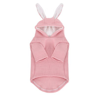 HKM-8233917 Cozy Rabbit Design Dog Sweater for Autumn and Winter, Warm Cotton Pet Coat