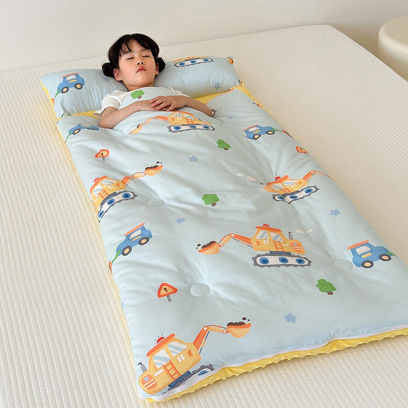 HKM-823443 Cozy Cartoon Children's Cotton Sleeping Bag - Year-Round Anti-Kick Comfort