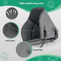 HKM-8235197 Pet Sterilization Adjustable Collar with Anti-Bite Ring, Double Layer, Casual Style, Polyester Material