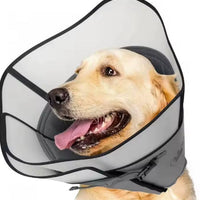 HKM-8235197 Pet Sterilization Adjustable Collar with Anti-Bite Ring, Double Layer, Casual Style, Polyester Material