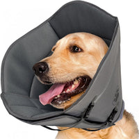 HKM-8235197 Pet Sterilization Adjustable Collar with Anti-Bite Ring, Double Layer, Casual Style, Polyester Material