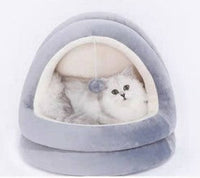 HKM-8235581 Cozy Cat House and Bed for Small Pets ¨C Indoor Sleeping Nest and Play Mat