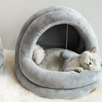 HKM-8235581 Cozy Cat House and Bed for Small Pets ¨C Indoor Sleeping Nest and Play Mat