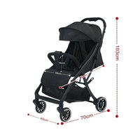 HKM-823635 Stylish Baby Stroller with Carbon Steel Frame and Durable Powder Coating