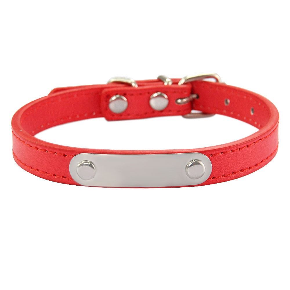 HKM-8237373 Personalized Monochrome Dog Collar with Adjustable Sizing Options in Various Colors