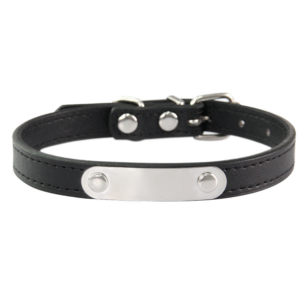 HKM-8237373 Personalized Monochrome Dog Collar with Adjustable Sizing Options in Various Colors