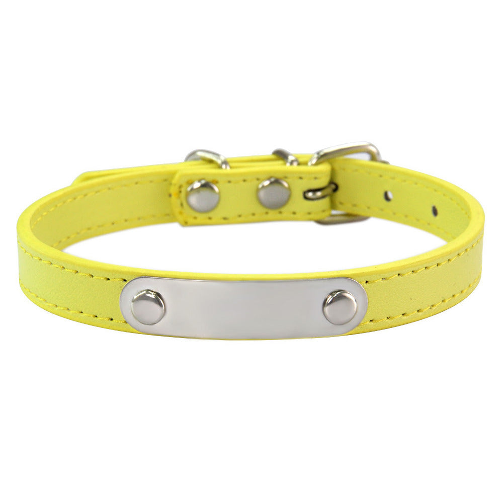 HKM-8237373 Personalized Monochrome Dog Collar with Adjustable Sizing Options in Various Colors