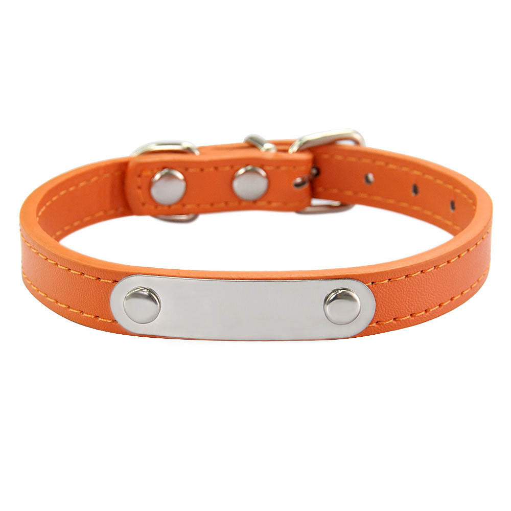 HKM-8237373 Personalized Monochrome Dog Collar with Adjustable Sizing Options in Various Colors