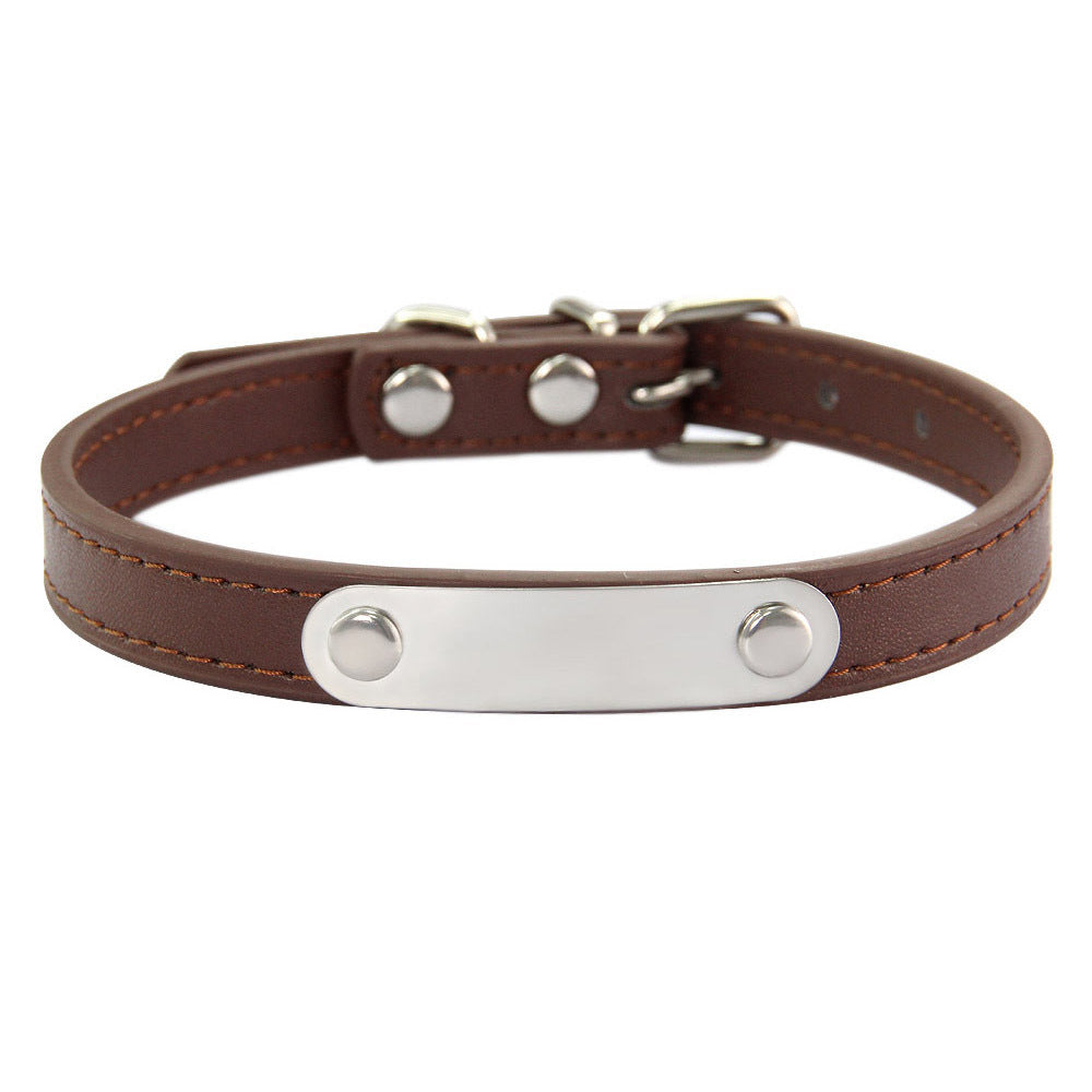 HKM-8237373 Personalized Monochrome Dog Collar with Adjustable Sizing Options in Various Colors