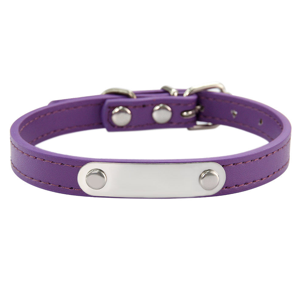 HKM-8237373 Personalized Monochrome Dog Collar with Adjustable Sizing Options in Various Colors
