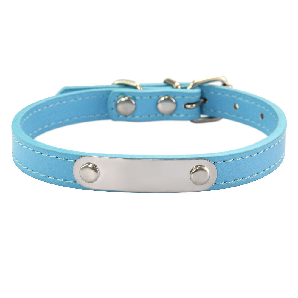 HKM-8237373 Personalized Monochrome Dog Collar with Adjustable Sizing Options in Various Colors