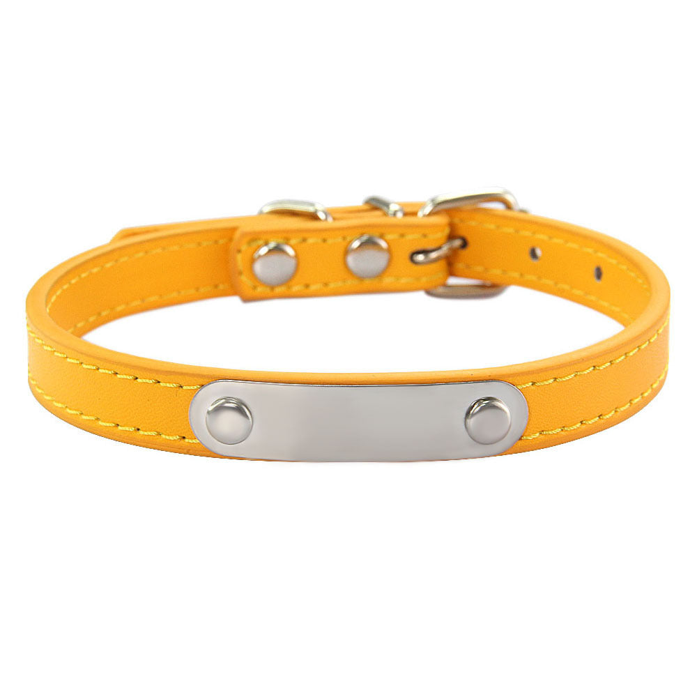 HKM-8237373 Personalized Monochrome Dog Collar with Adjustable Sizing Options in Various Colors