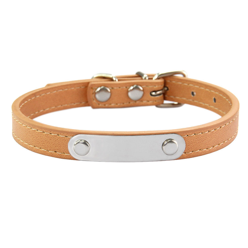 HKM-8237373 Personalized Monochrome Dog Collar with Adjustable Sizing Options in Various Colors
