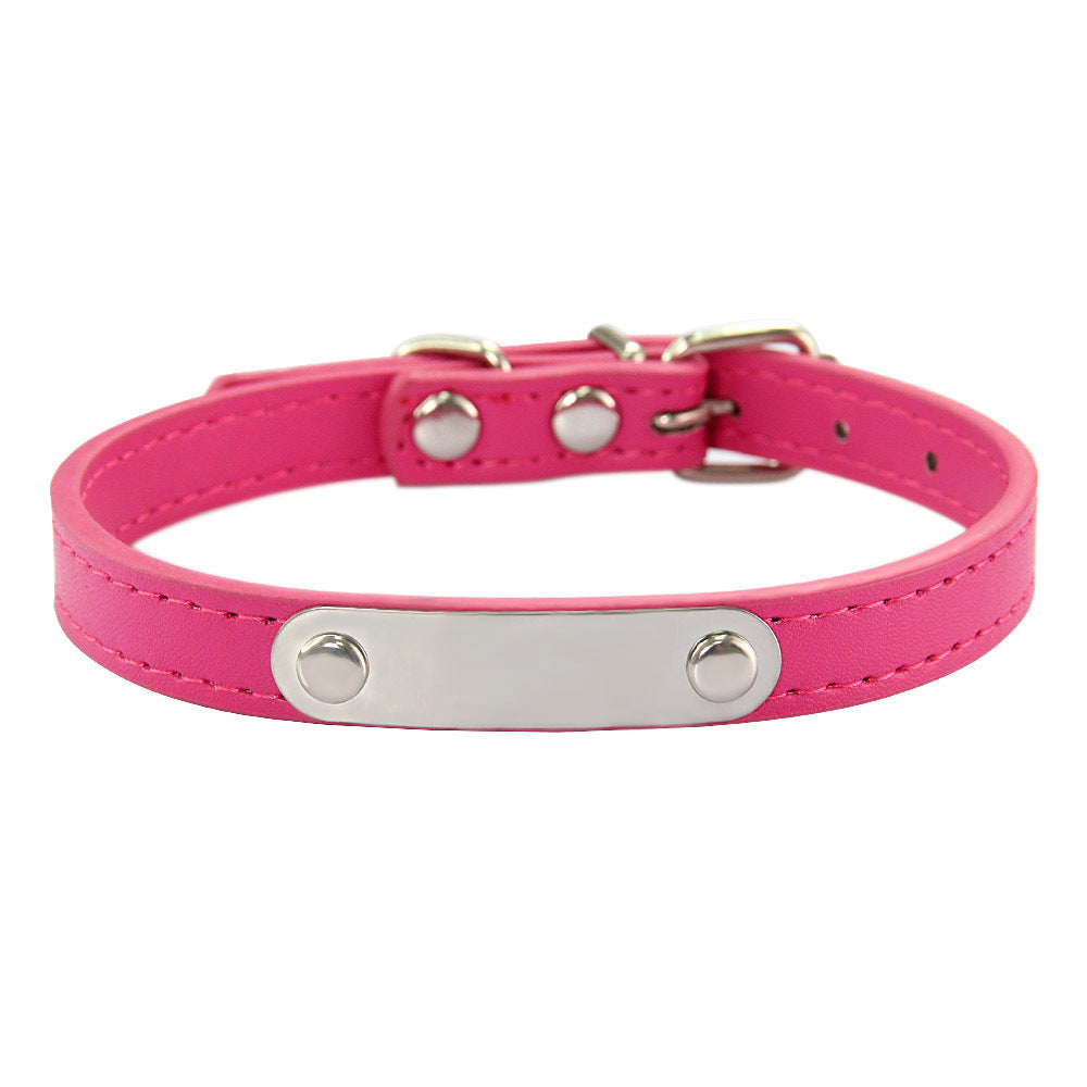HKM-8237373 Personalized Monochrome Dog Collar with Adjustable Sizing Options in Various Colors