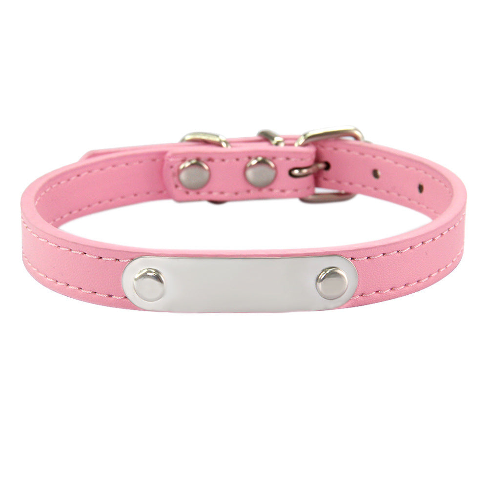 HKM-8237373 Personalized Monochrome Dog Collar with Adjustable Sizing Options in Various Colors
