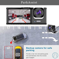 HKM-823763 Three-Lens Night Vision Vehicle Data Recorder for Enhanced Driving Safety