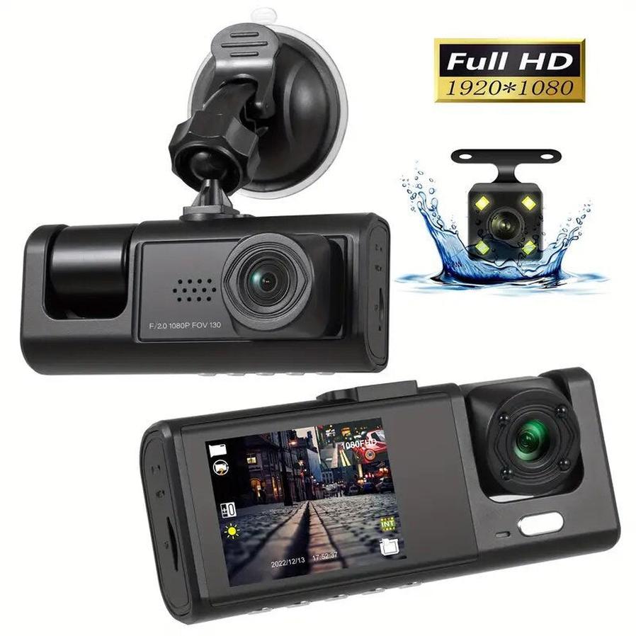 HKM-823763 Three-Lens Night Vision Vehicle Data Recorder for Enhanced Driving Safety